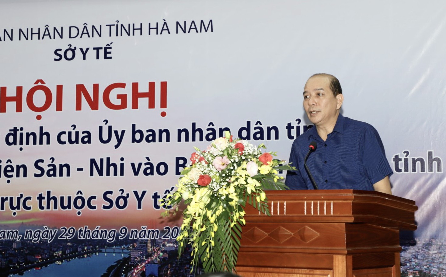 Ông Nguyễn Trọng Khải - TUV, Giám đốc Sở Y tế bế mạc hội nghị.jpg