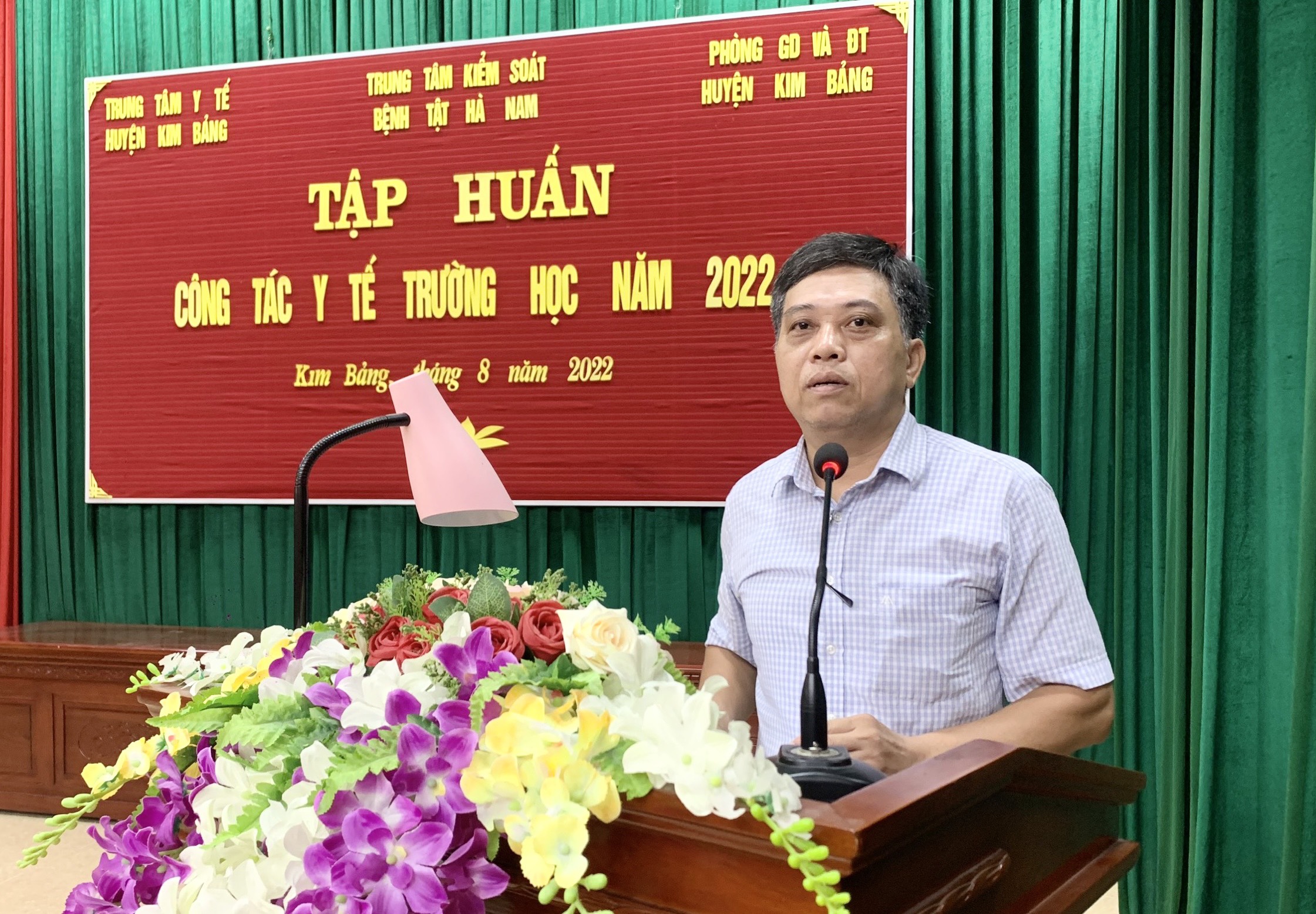 ThS. Lê Công Hộ - Phó Giám đốc Trung tâm Kiểm soát bệnh tật phát biểu chỉ đạo lớp tập huấn.jpg